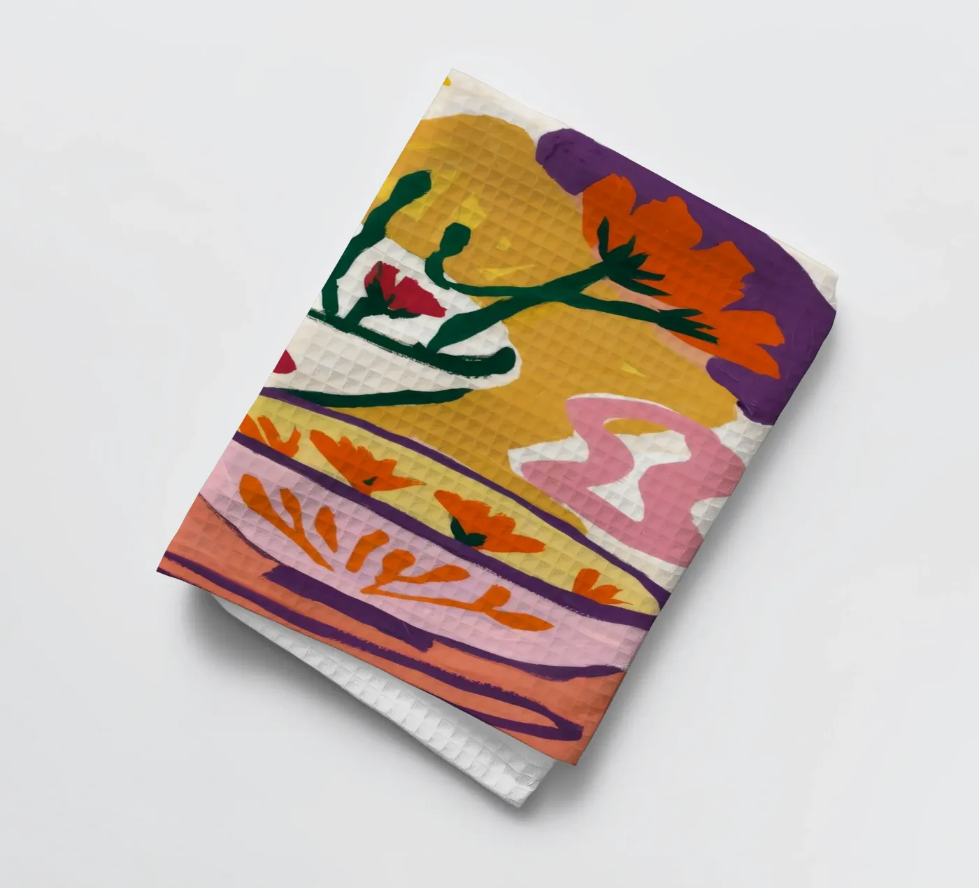 Abstrakte Bloom-Formen Geschirrtuch von Fable Tempa