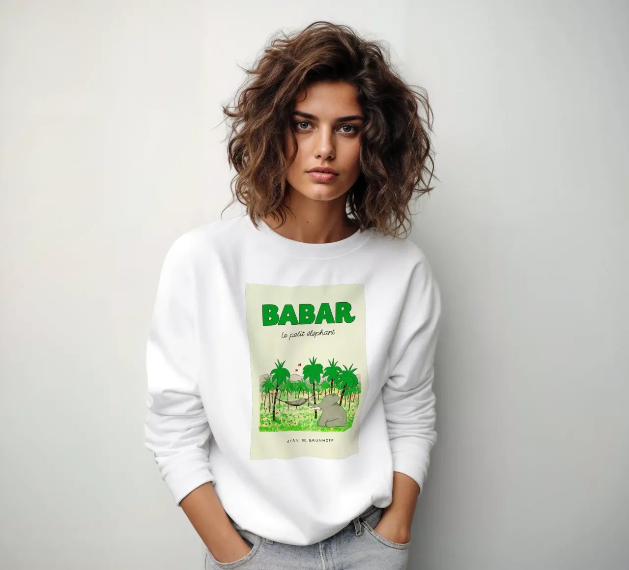 Babar In The Jungle sudadera de Little Flourishes