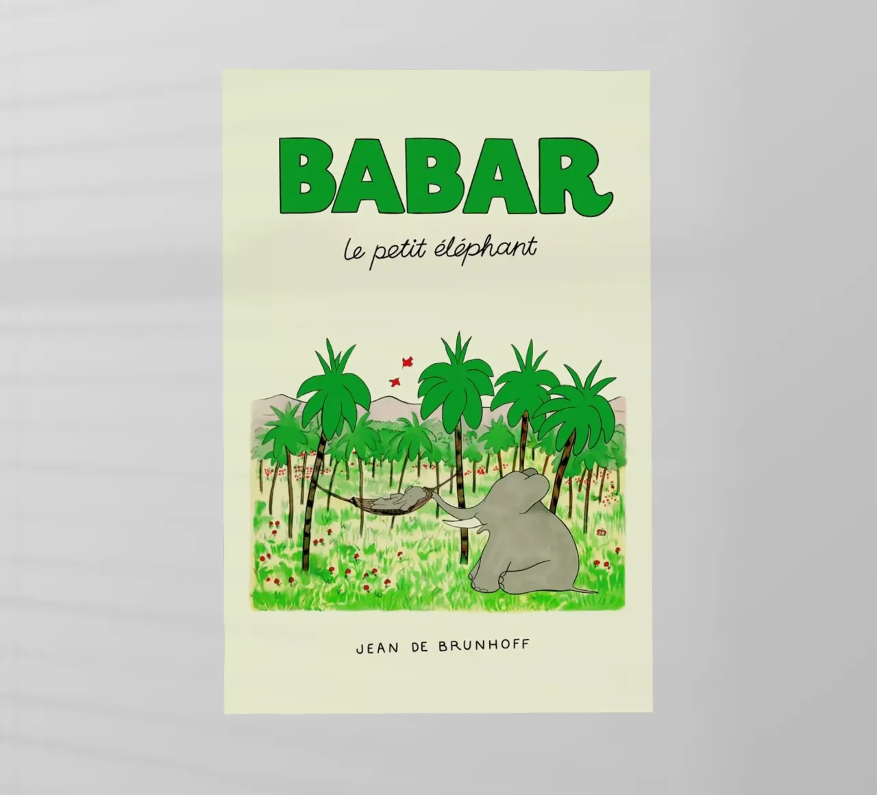 Babar In The Jungle pellicola backlit da Little Flourishes