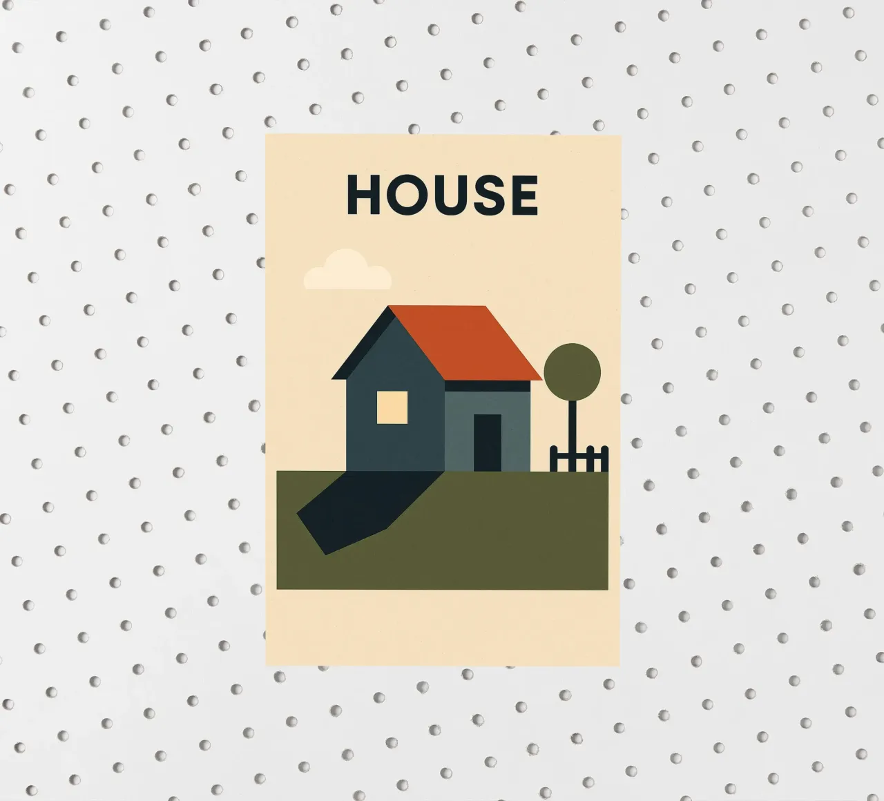 Casa - Un hogar con estilo para una decoración cálida pegatina de Art Typo Essentiel