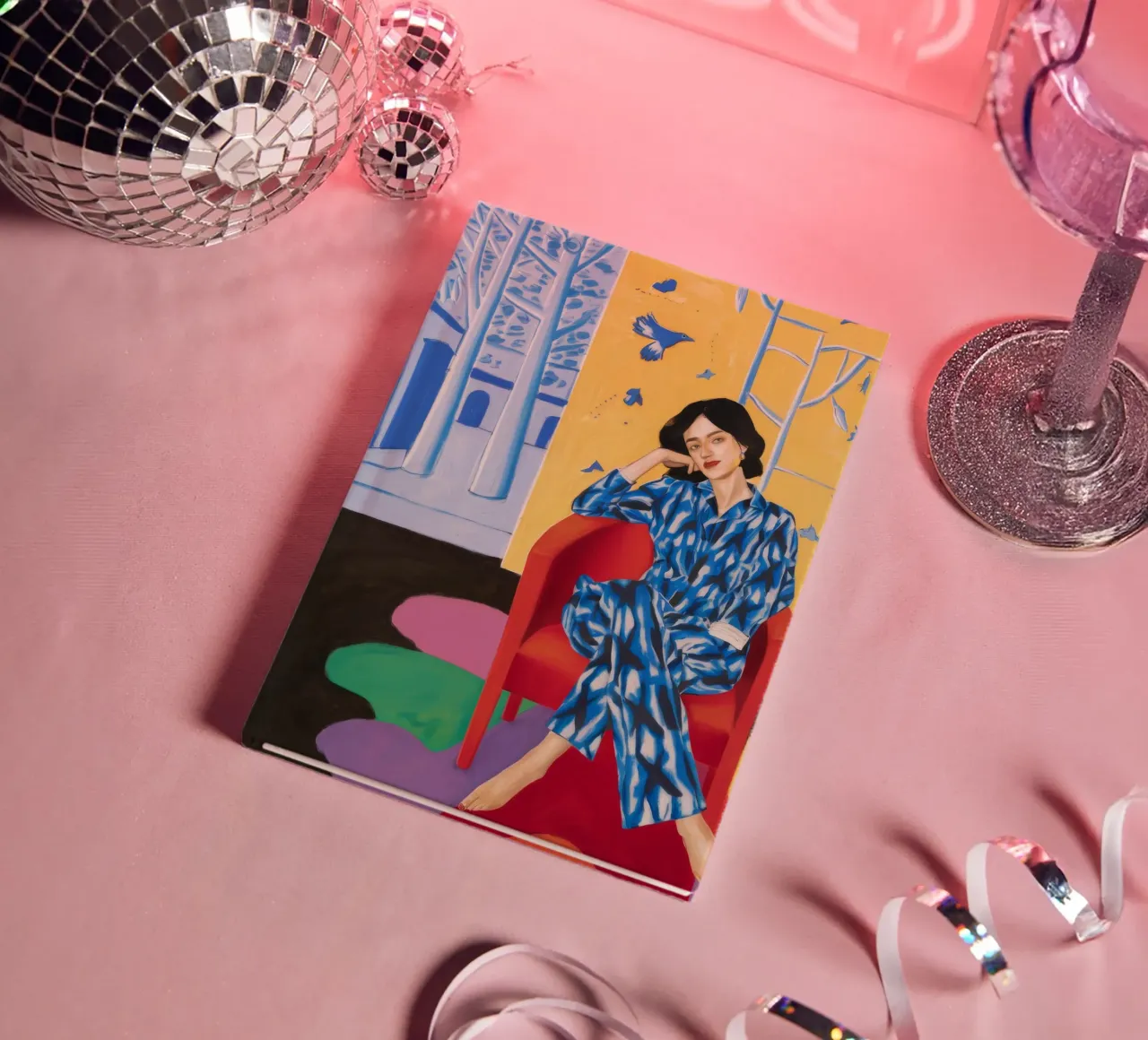 Kimono bekleidete Pose Notizbuch von Haven Fantasy