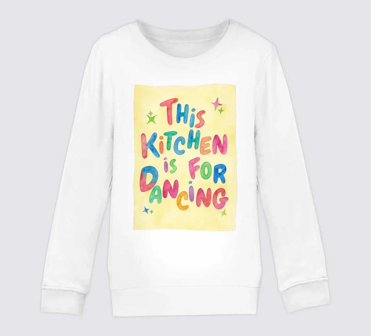 this kitchen is for dancing kids sweatshirt by onelove