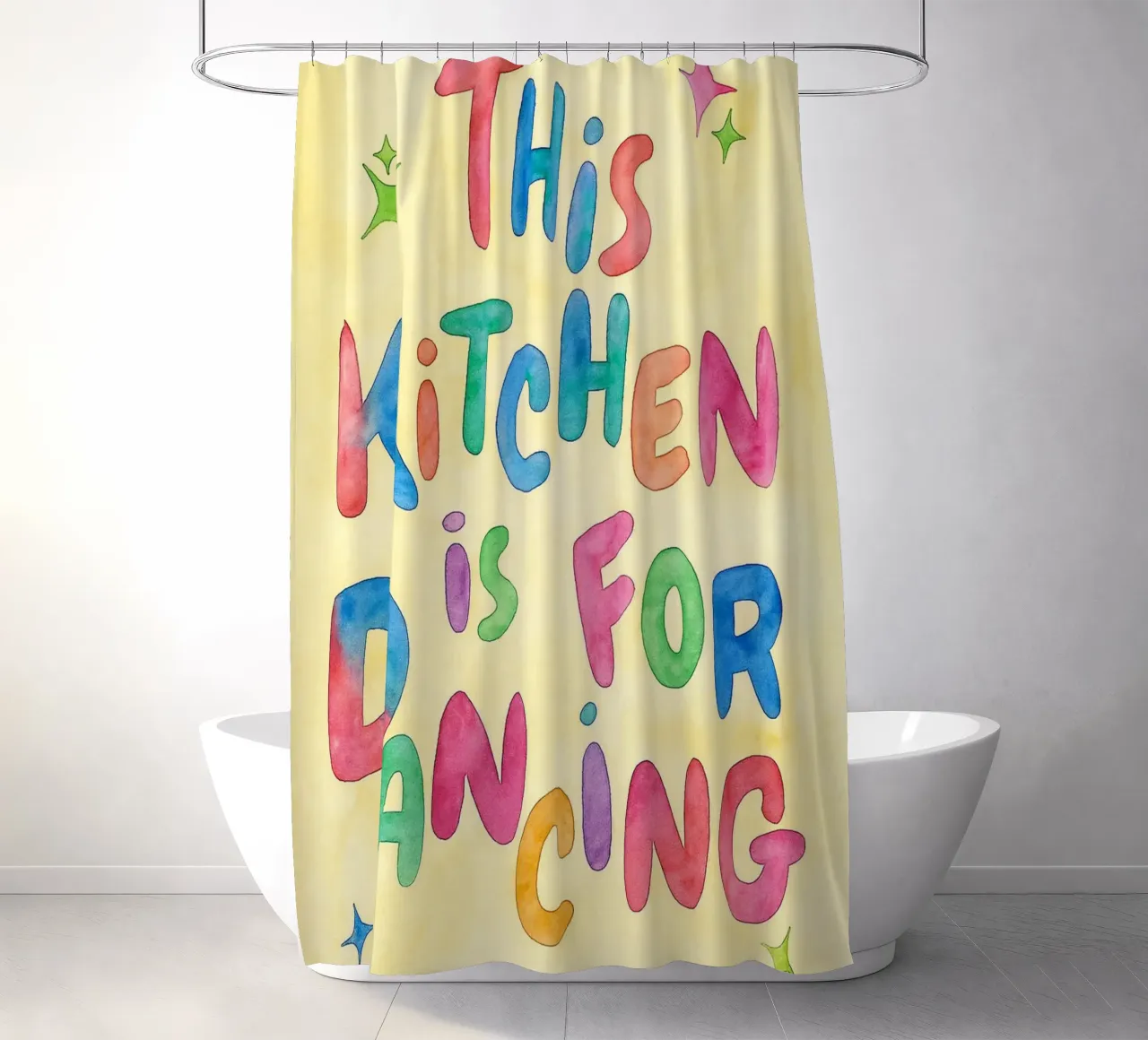 this kitchen is for dancing shower curtain by onelove