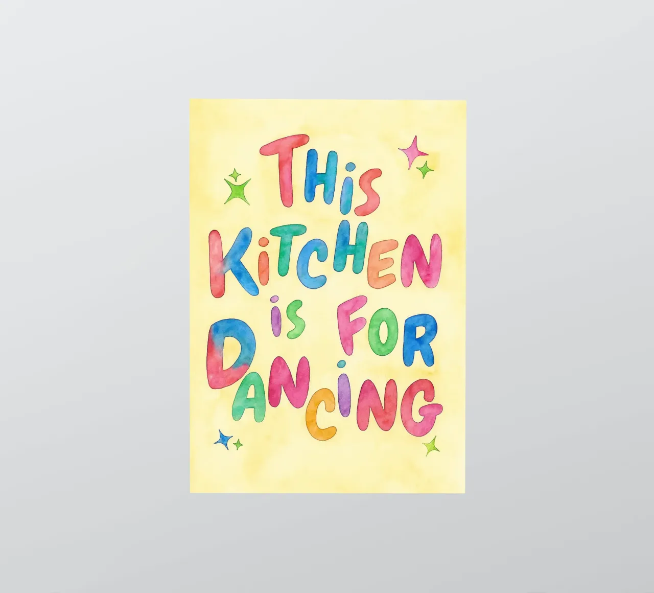 this kitchen is for dancing sticker by onelove