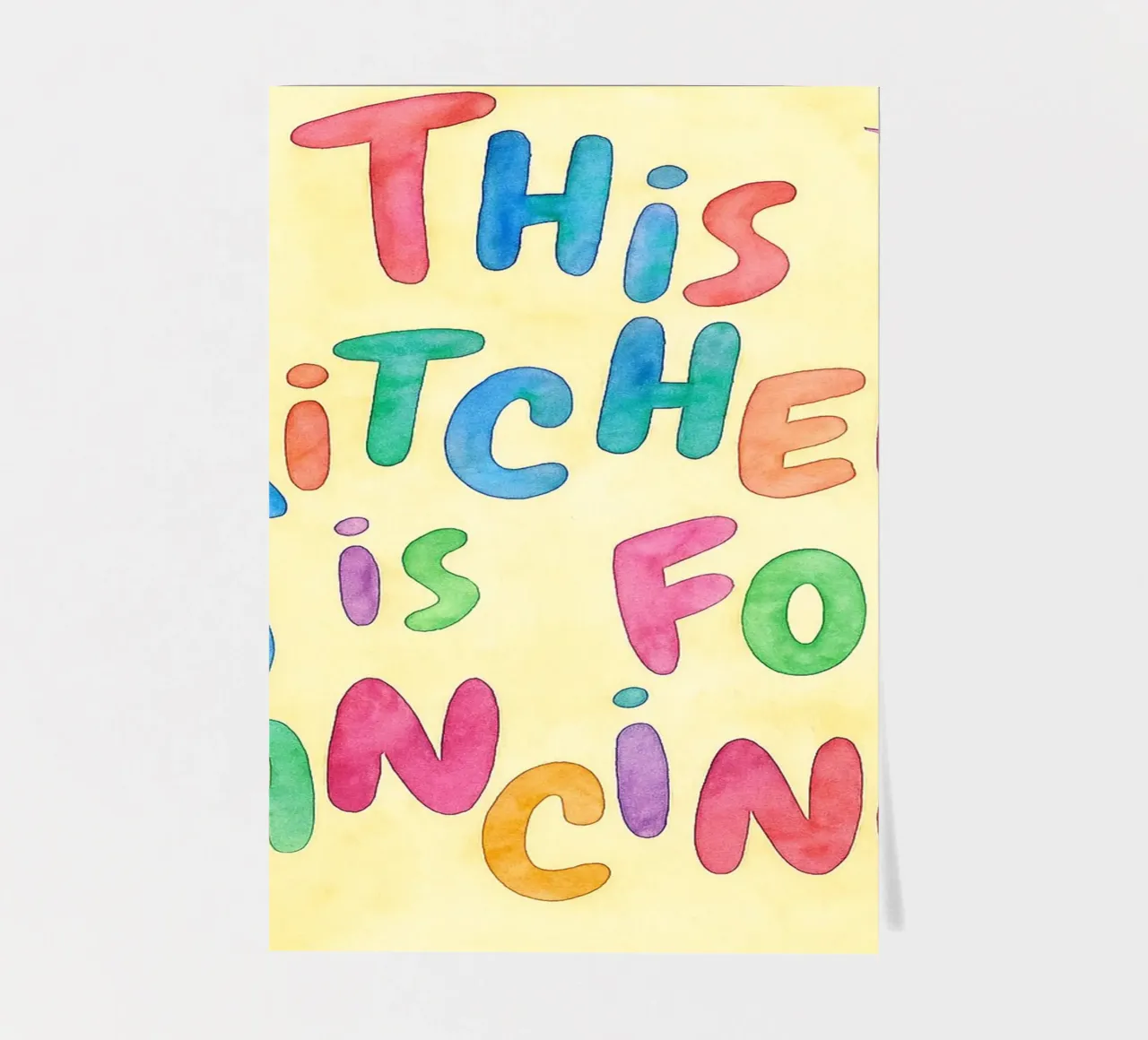 this kitchen is for dancing sticker sheet by onelove