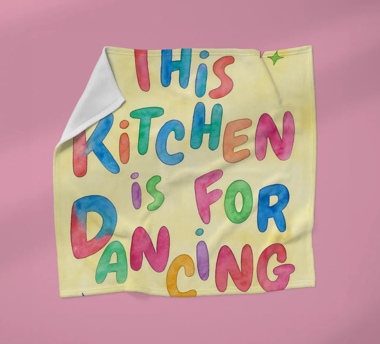 this kitchen is for dancing fleece blanket by onelove