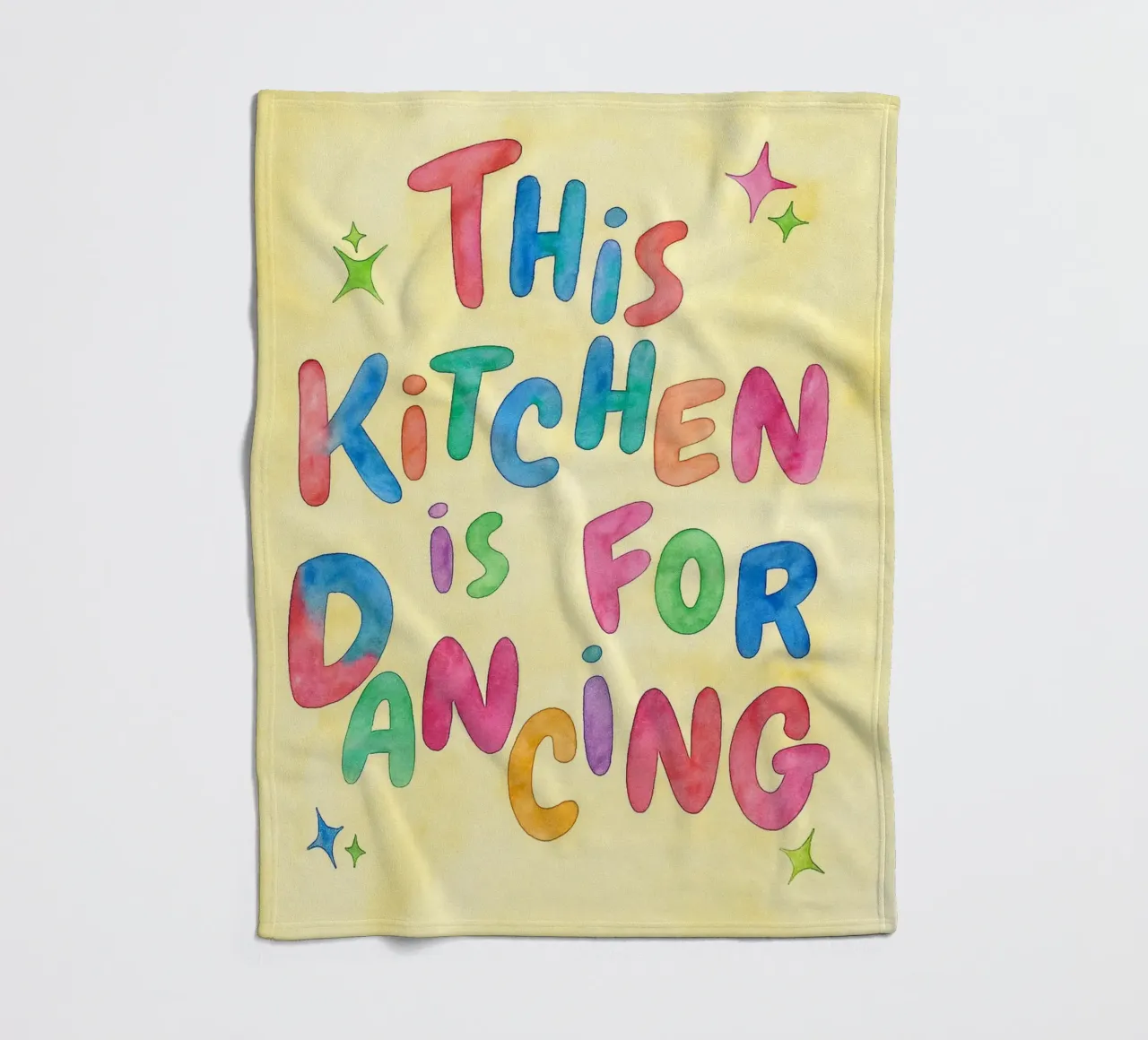 this kitchen is for dancing fleece blanket by onelove