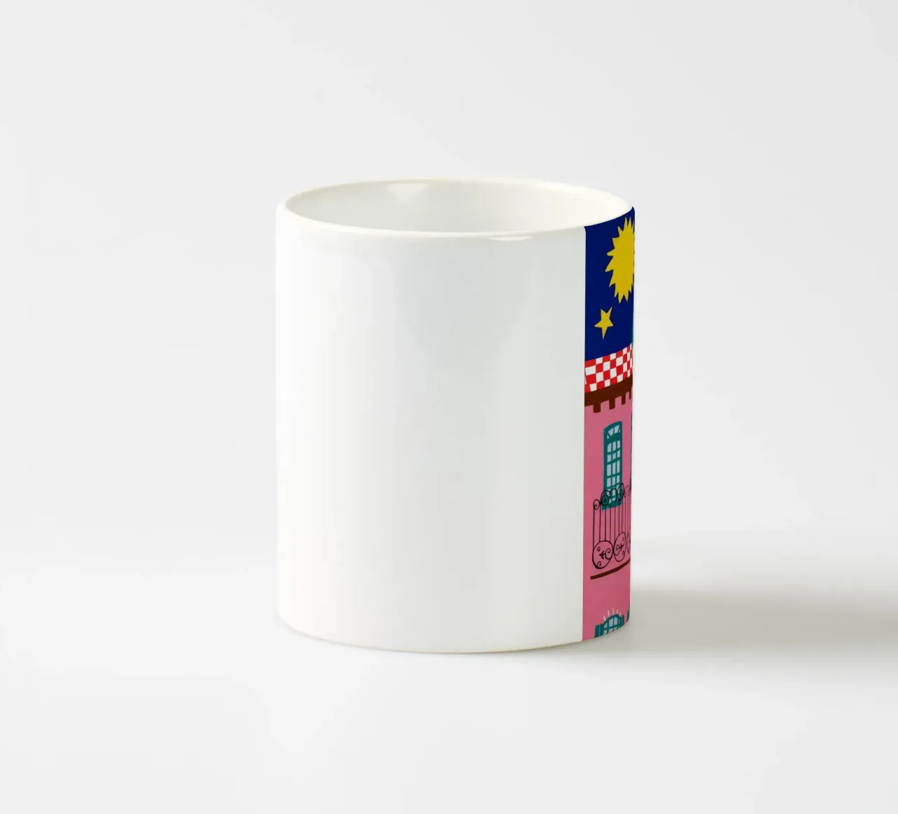 Notte vibrante sul balcone tazza in ceramica da Stone Decade