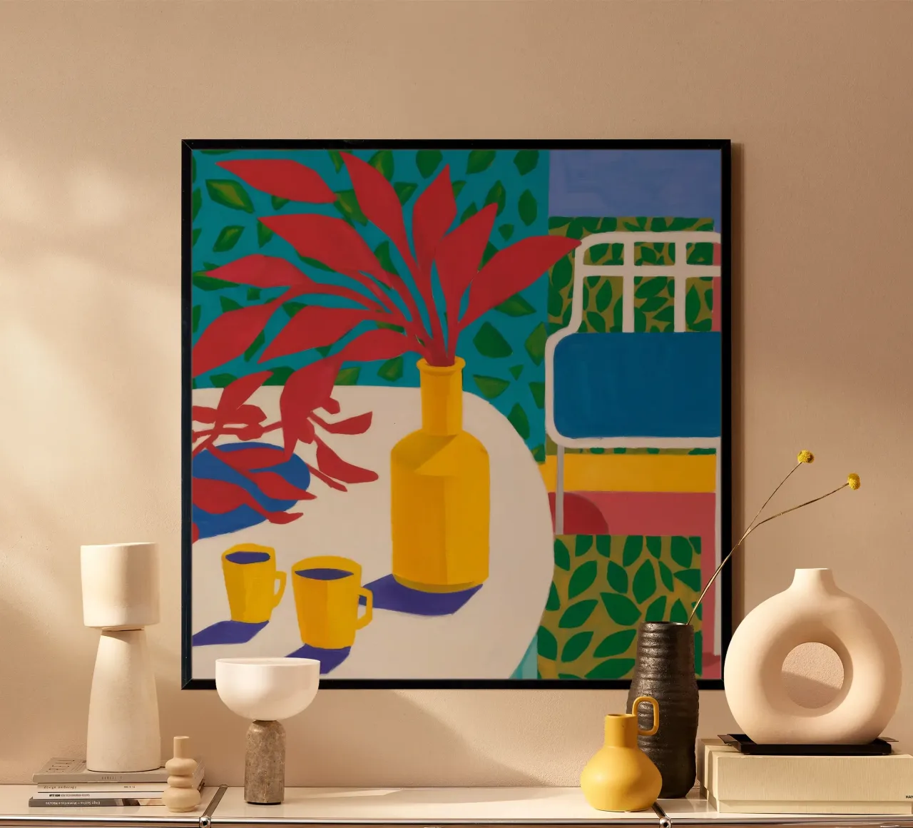 Repose de la bouteille jaune hahnemühle de Tiga Bersama
