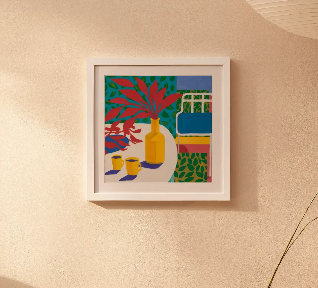 Repose de la bouteille jaune poster de Tiga Bersama