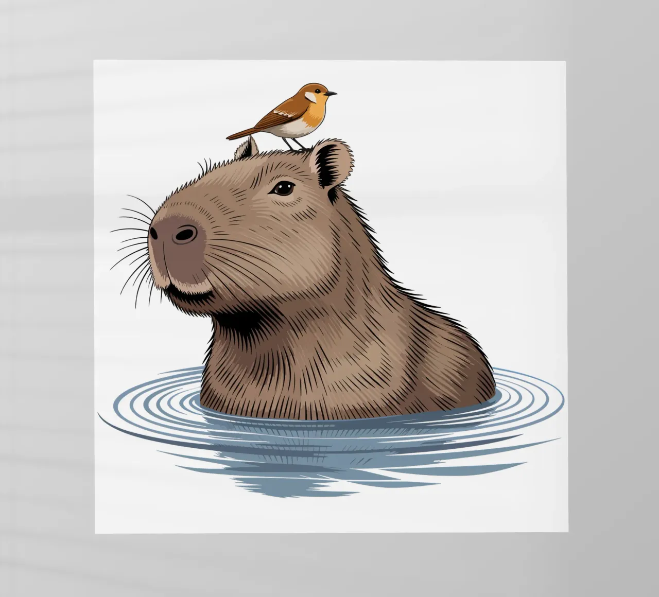 Capy & Bara beim Baden pellicola backlit da Capy & Bara