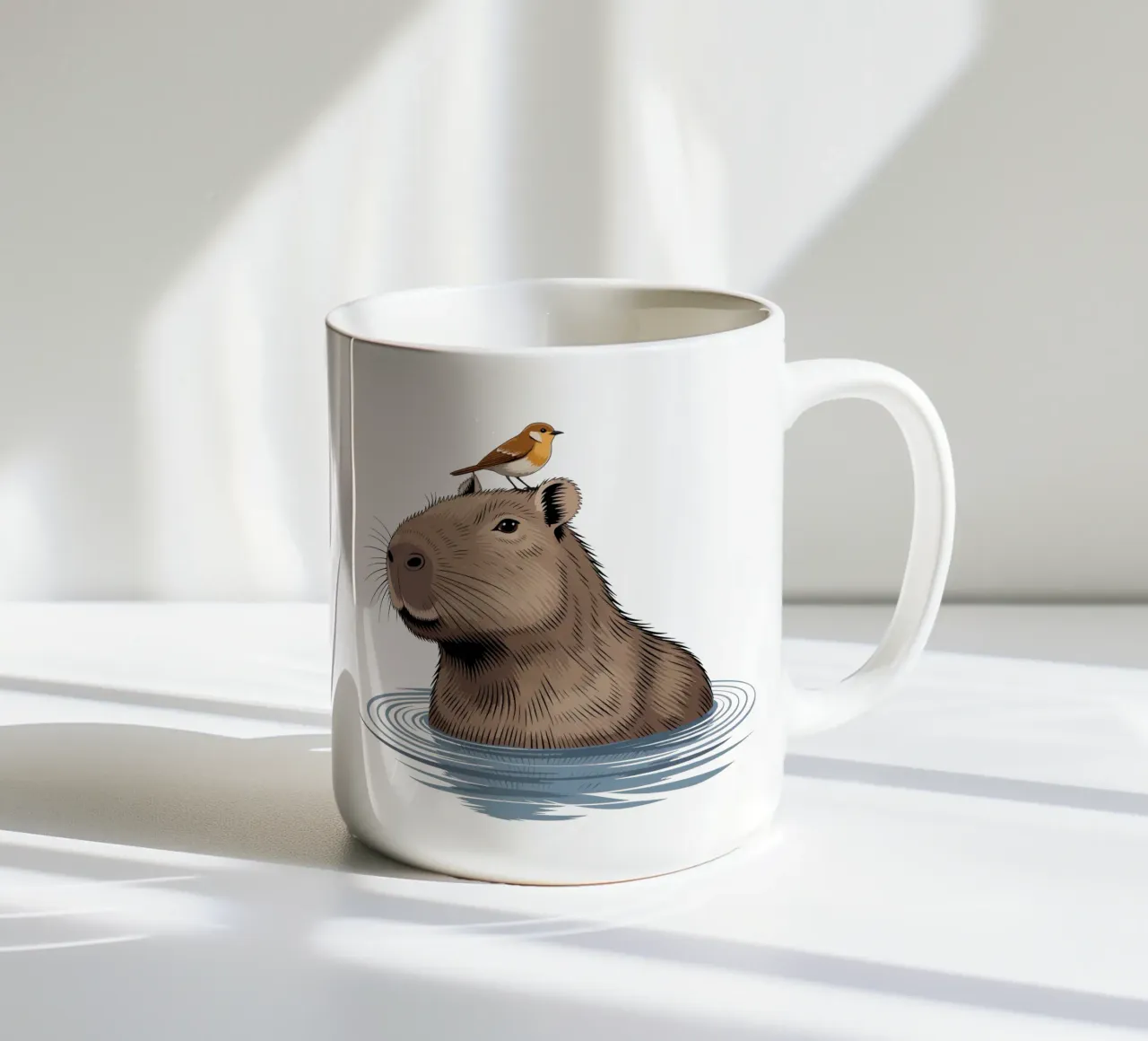 Capy & Bara beim Baden tazza in ceramica da Capy & Bara