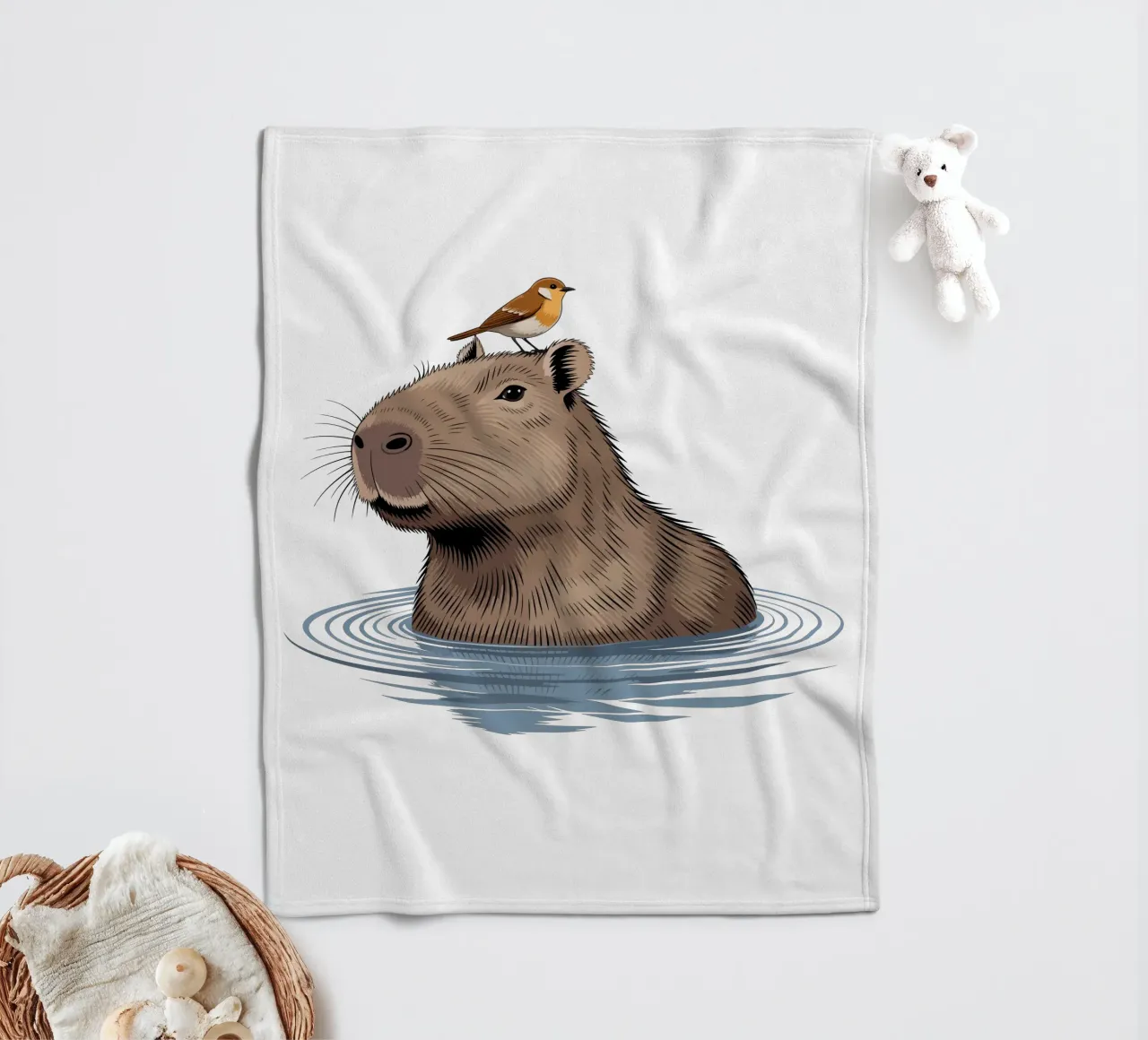 Capy & Bara beim Baden coperta in pile da Capy & Bara