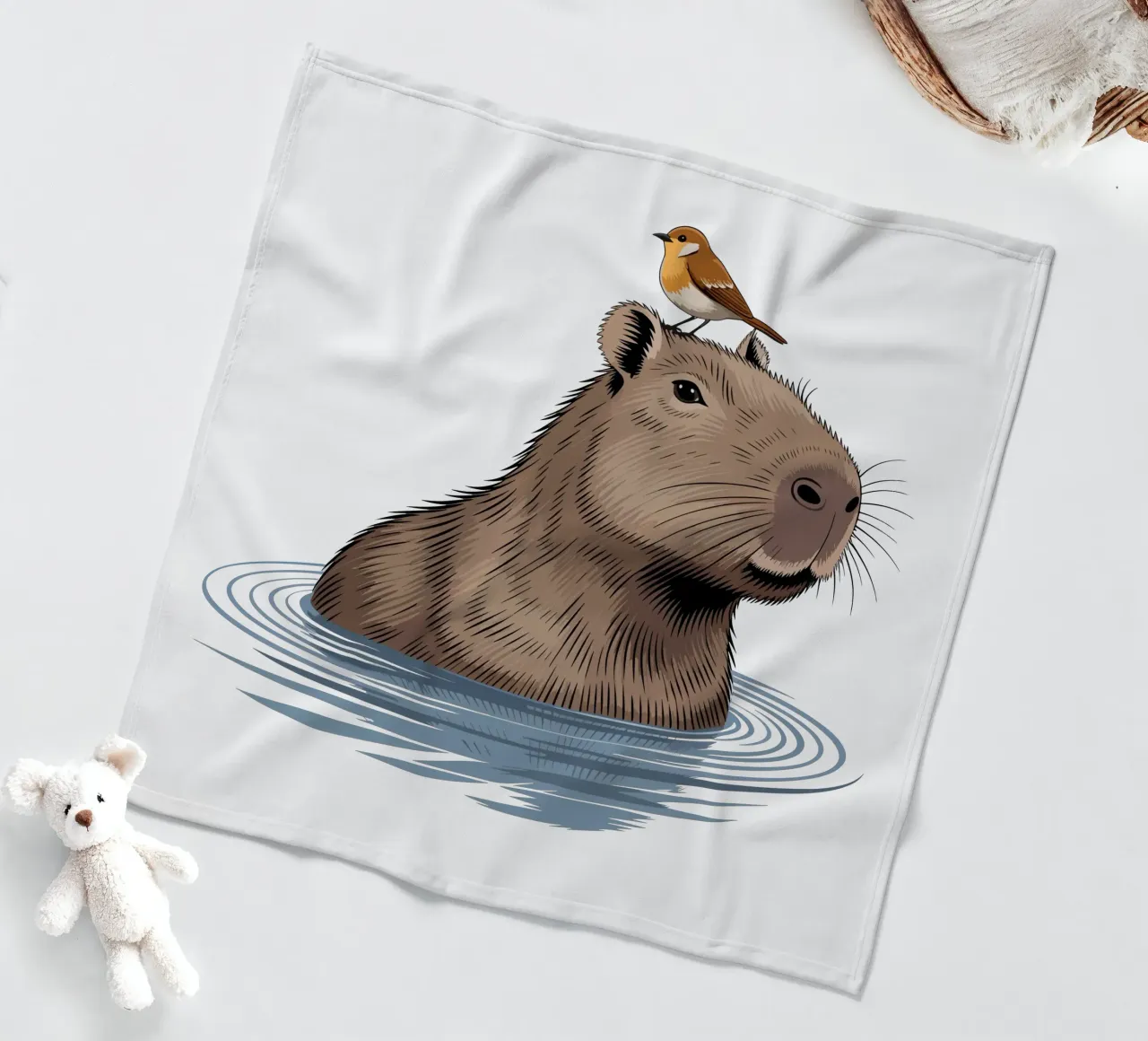 Capy & Bara beim Baden coperta in pile da Capy & Bara