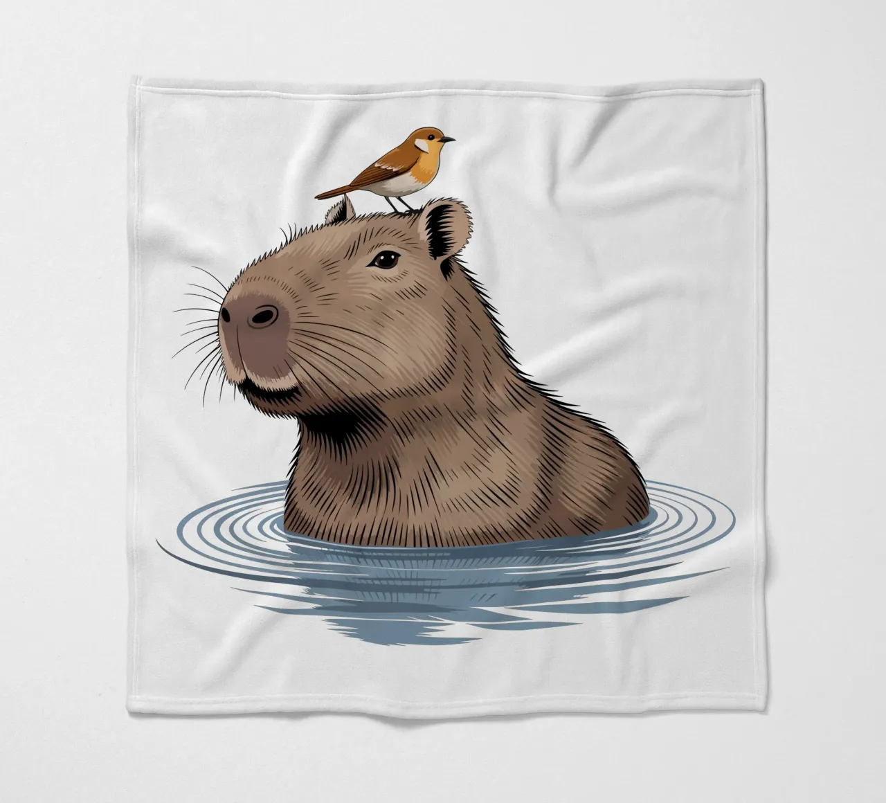 Capy & Bara beim Baden coperta in pile da Capy & Bara