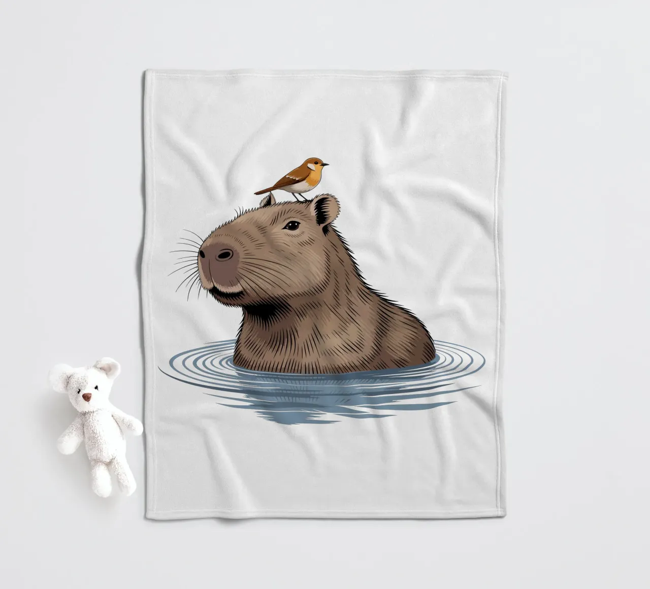 Capy & Bara beim Baden coperta in pile da Capy & Bara