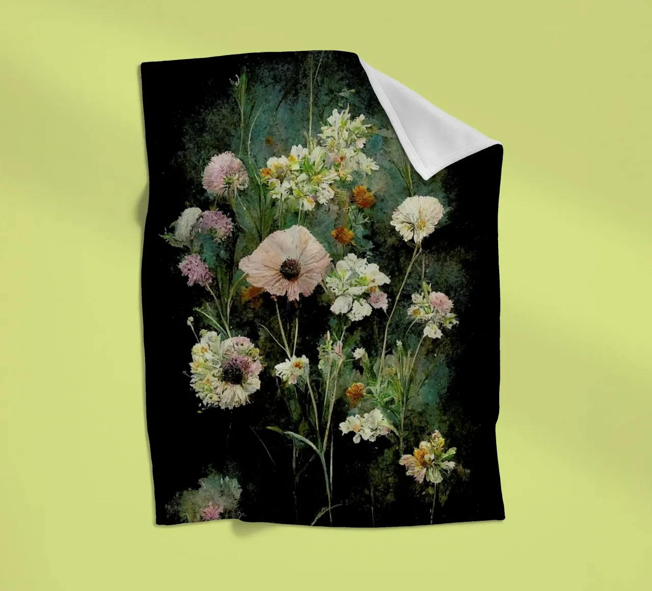 Field Flowers coperta in pile da treechild