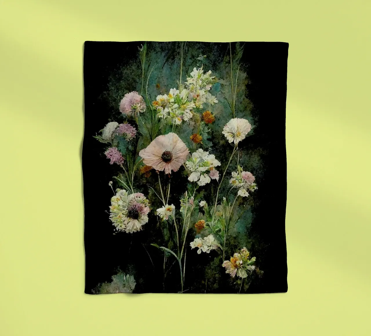 Field Flowers coperta in pile da treechild