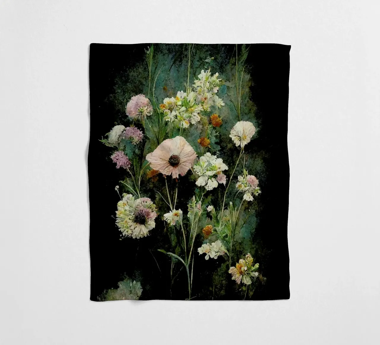 Field Flowers coperta in pile da treechild