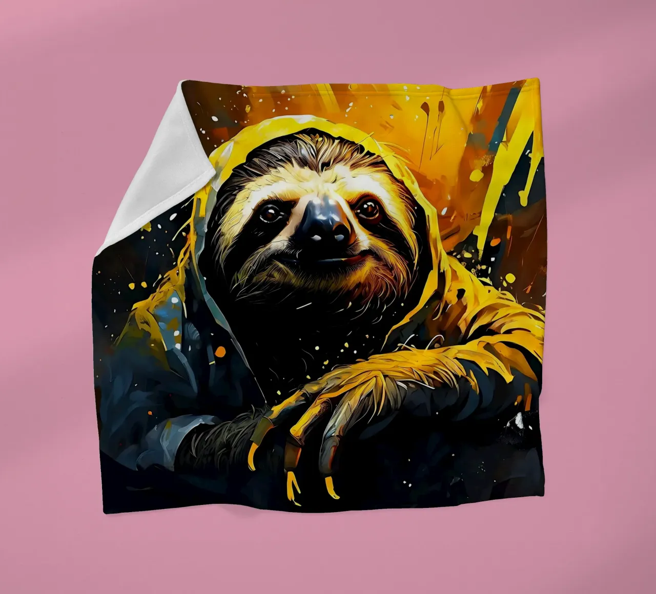 Bradipo_Stile_G_1 coperta in pile da Tierisch bunt by LK