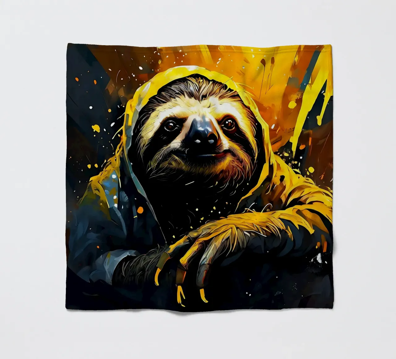 Bradipo_Stile_G_1 coperta in pile da Tierisch bunt by LK