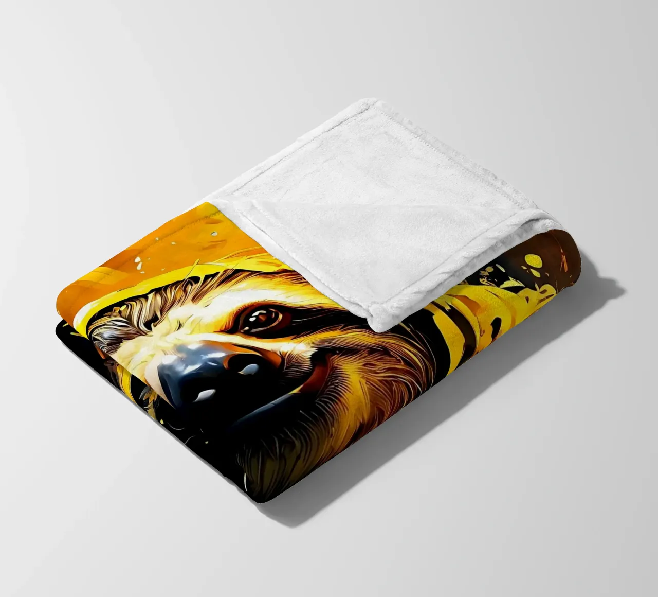 Bradipo_Stile_G_1 coperta in pile da Tierisch bunt by LK