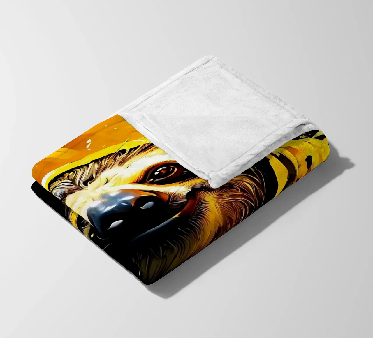Bradipo_Stile_G_1 coperta in pile da Tierisch bunt by LK