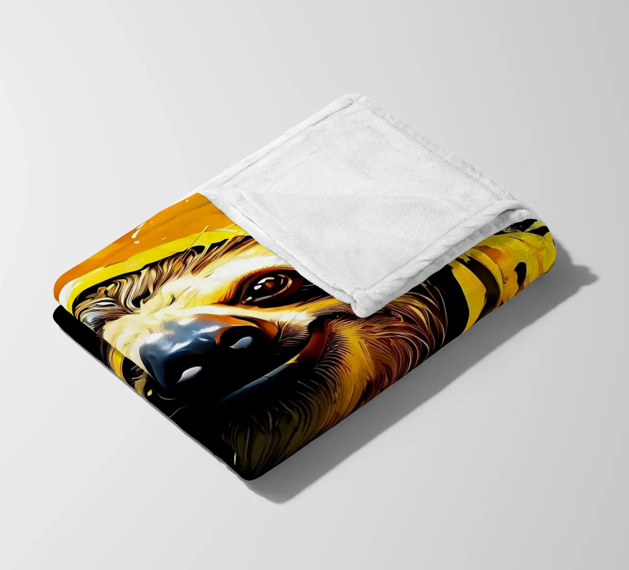 Bradipo_Stile_G_1 coperta in pile da Tierisch bunt by LK
