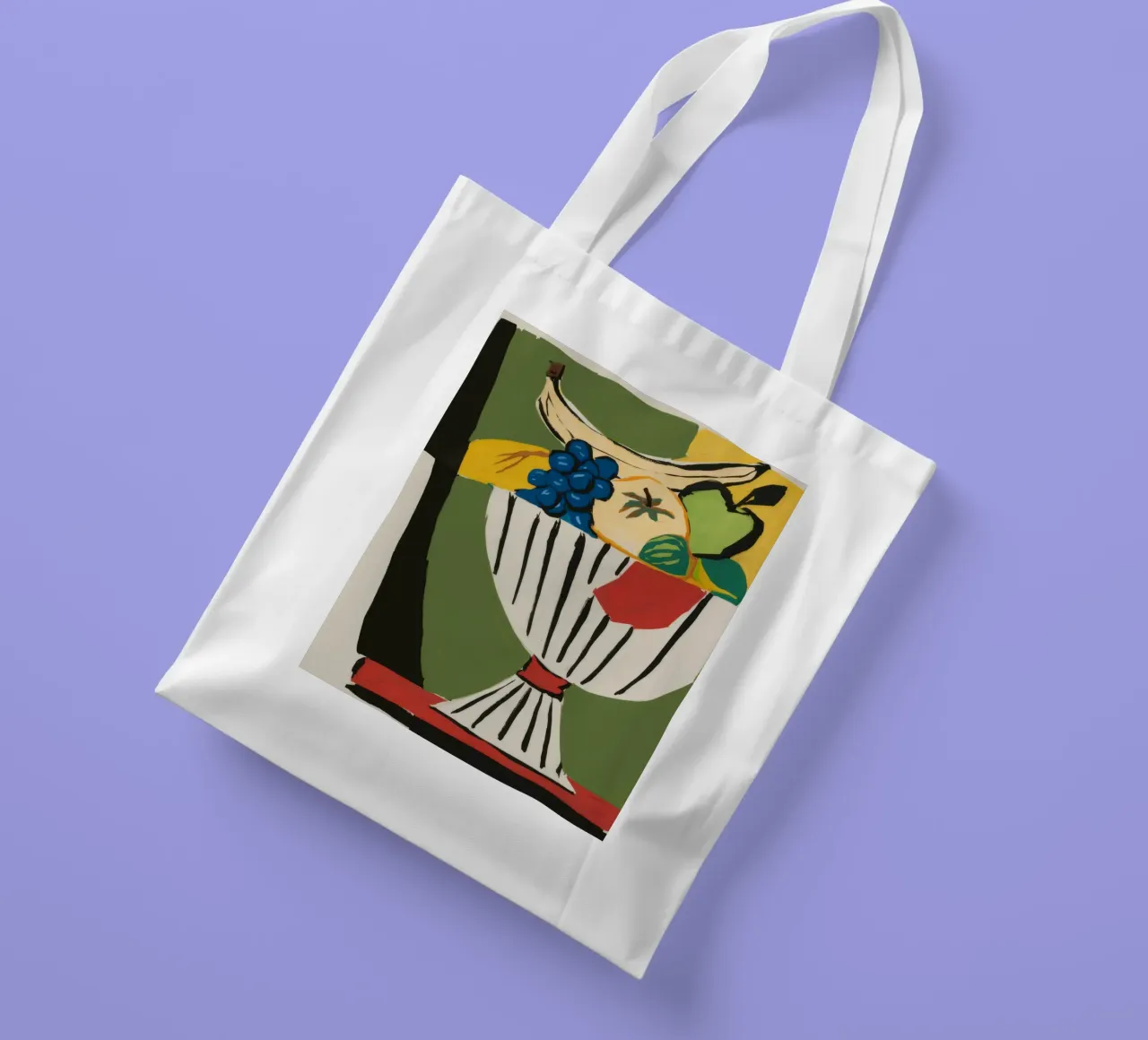 Composta di frutta cubista borsa in juta da Fable Tempa