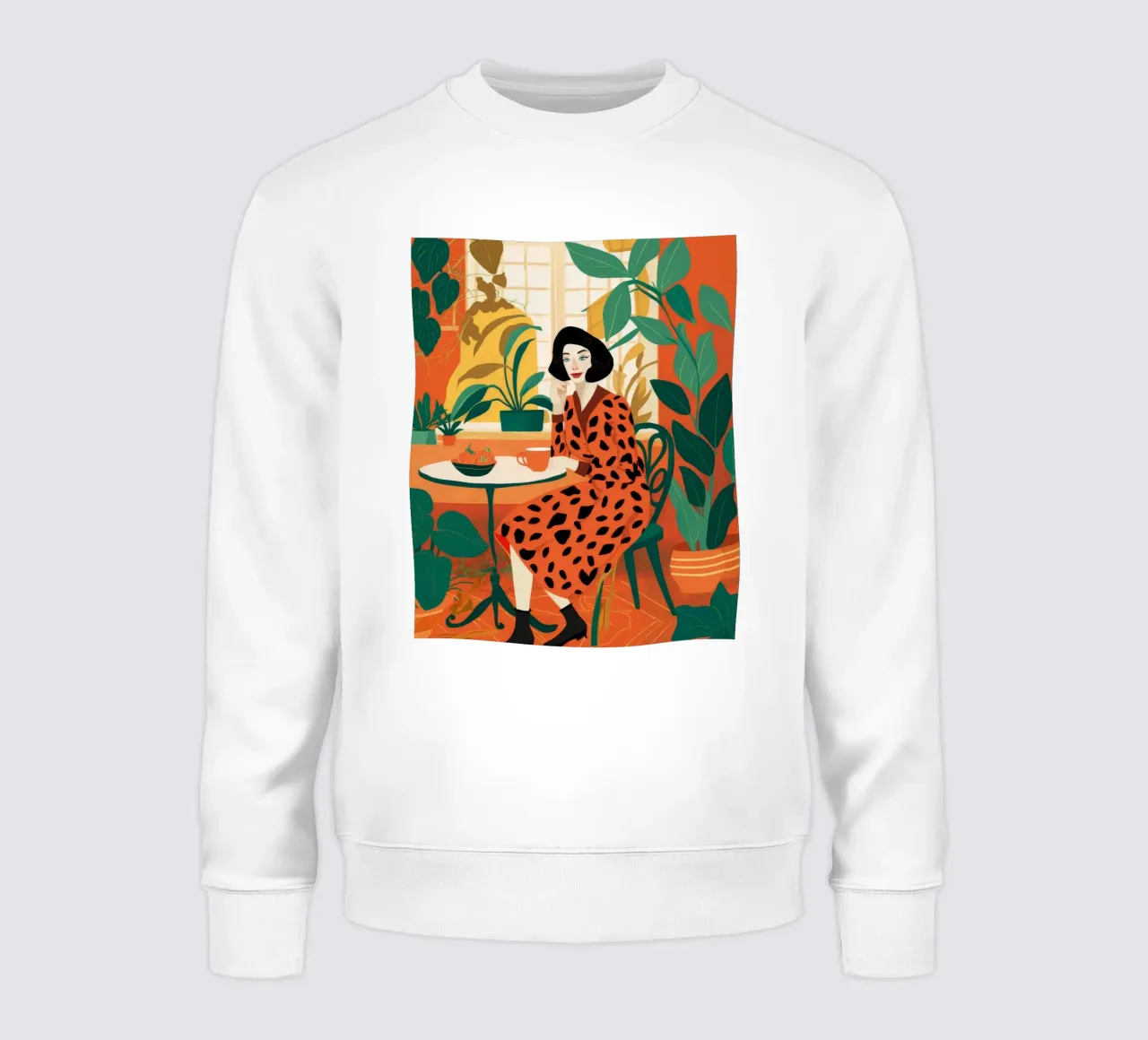 Leopard Print Repose sweatshirt by Tiga Bersama