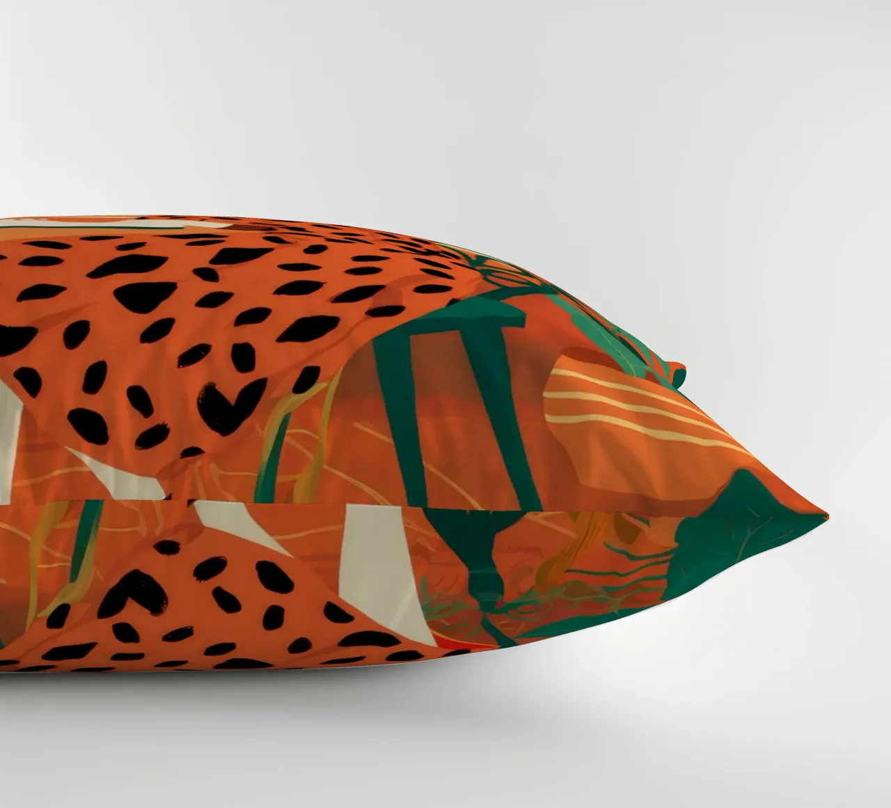 Leopard Print Repose decorative cushion by Tiga Bersama