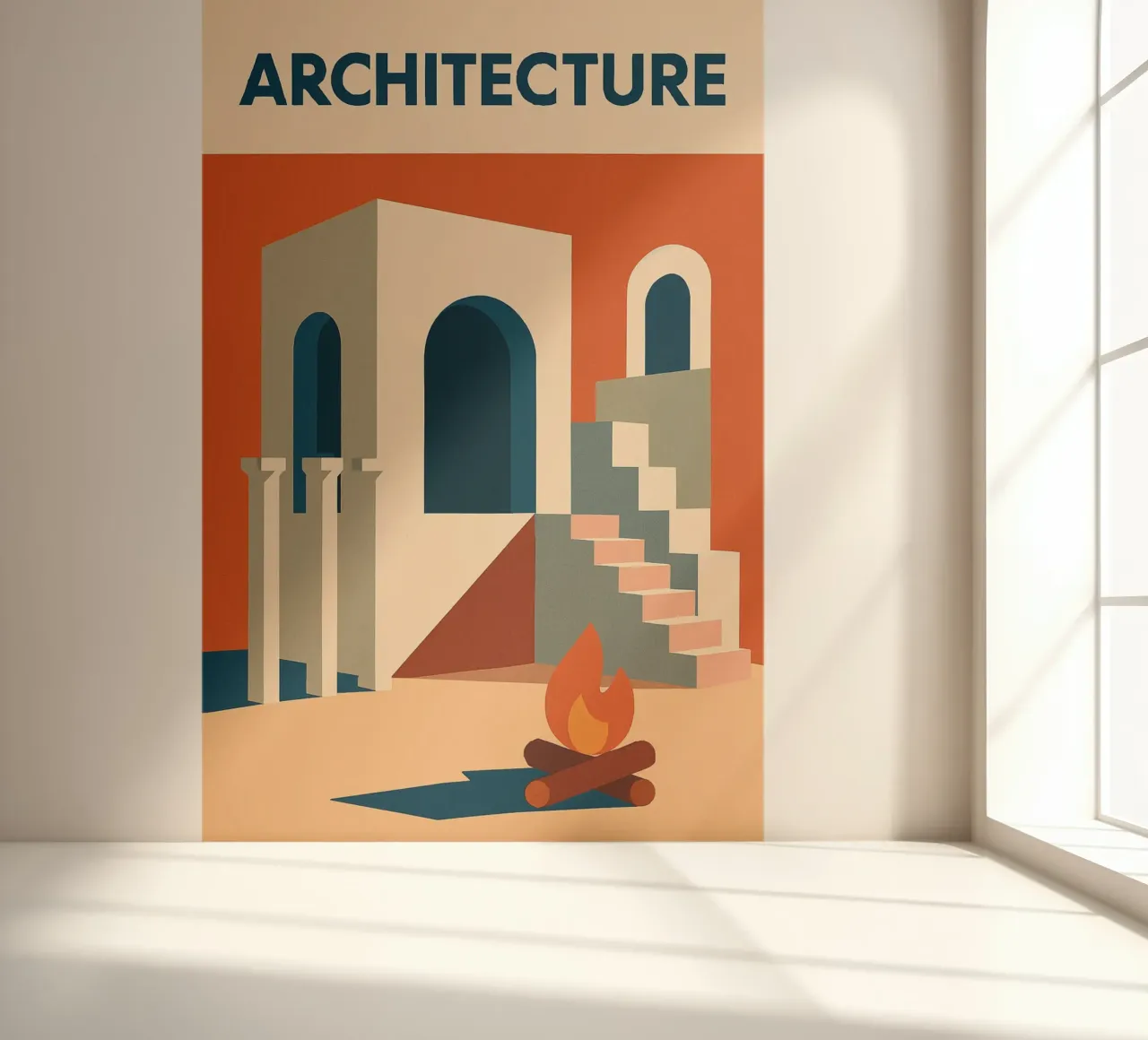 Architecture - The harmony of Mediterranean shapes photo wallpaper by Art Typo Essentiel