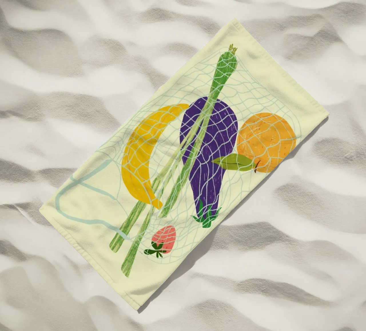 Shopping For Vitamins beach towel by Studio One