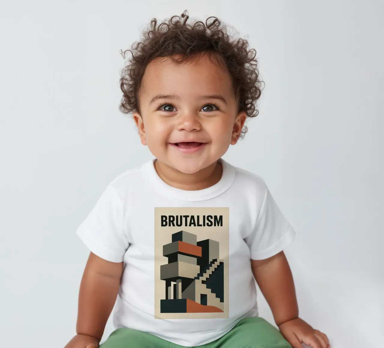 Brutalismo - L'architettura grezza in tutto il suo splendore maglietta neonato da Art Typo Essentiel