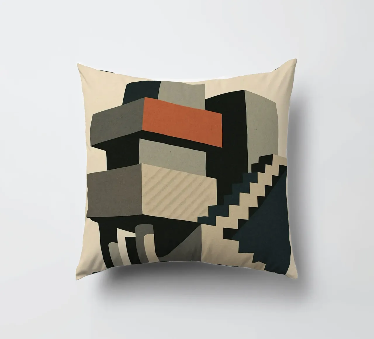 Brutalismo - L'architettura grezza in tutto il suo splendore cuscino da Art Typo Essentiel