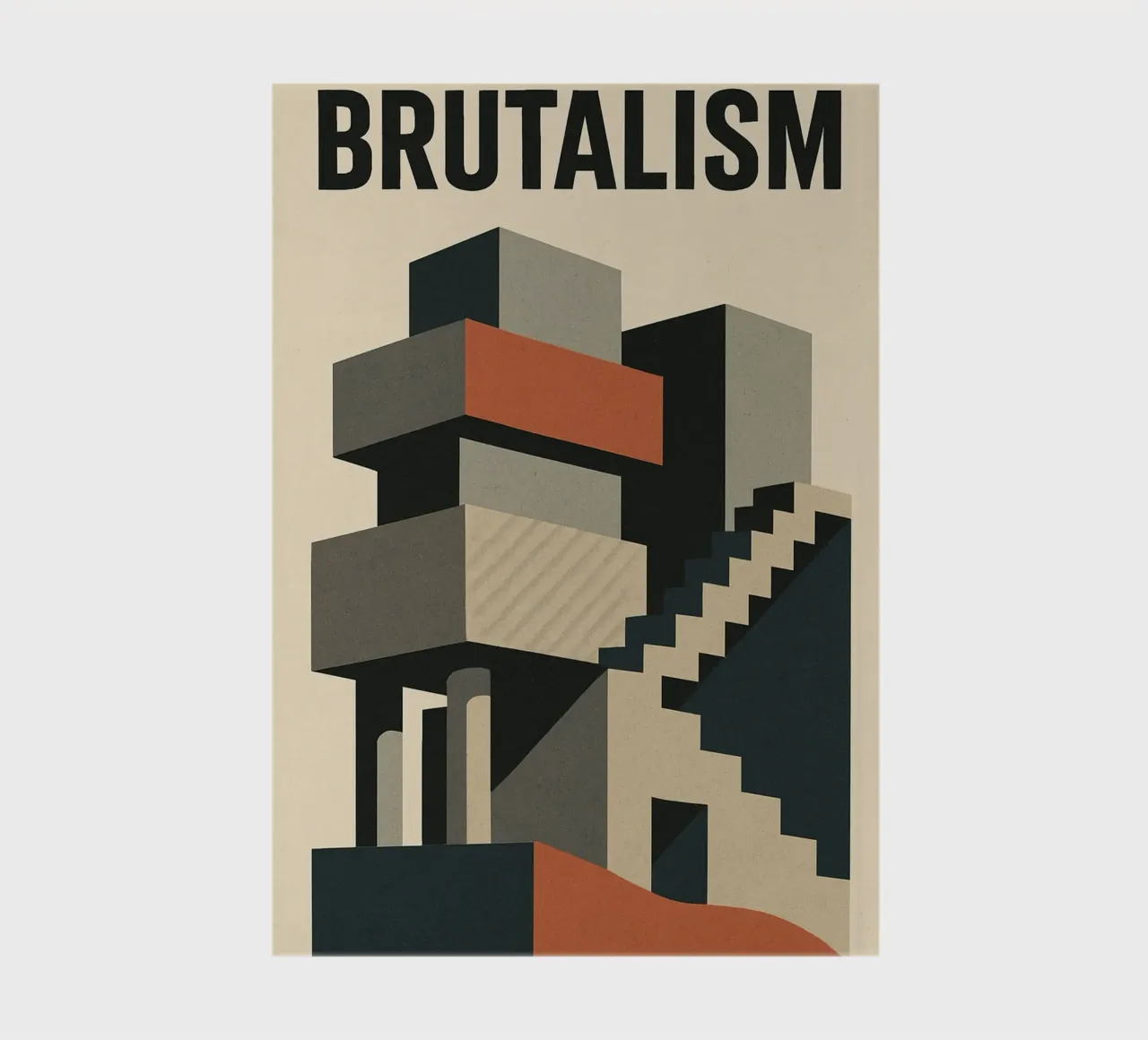 Brutalism - Raw architecture in all its splendour notebook by Art Typo Essentiel