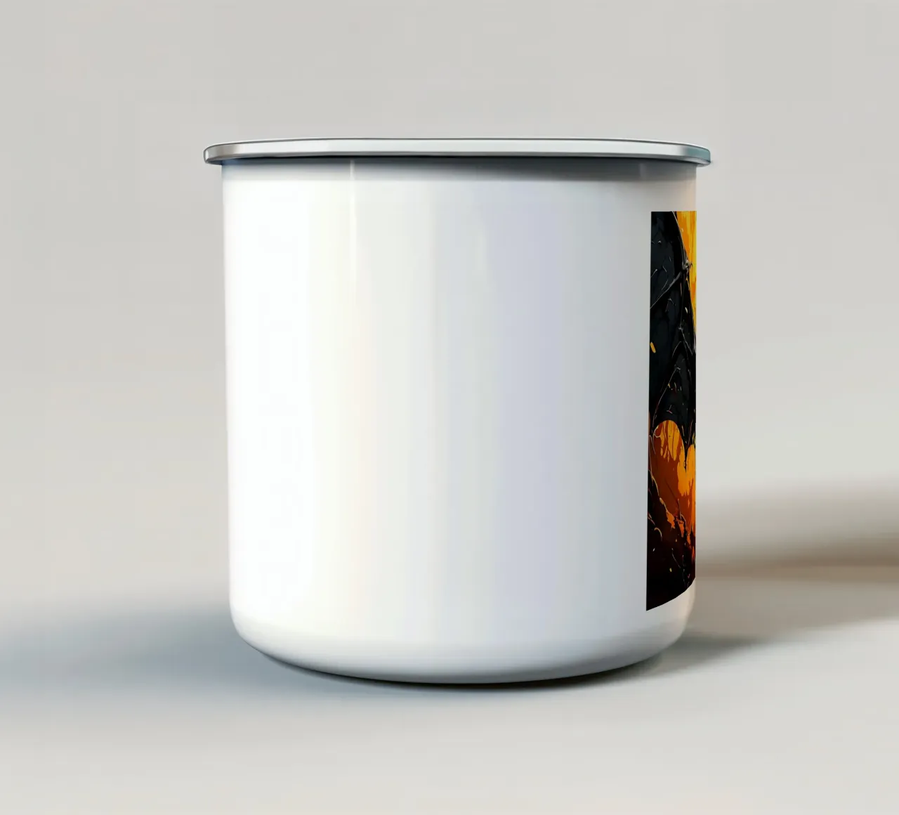 Bat_stile_G_1 tazza in smalto da Tierisch bunt by LK