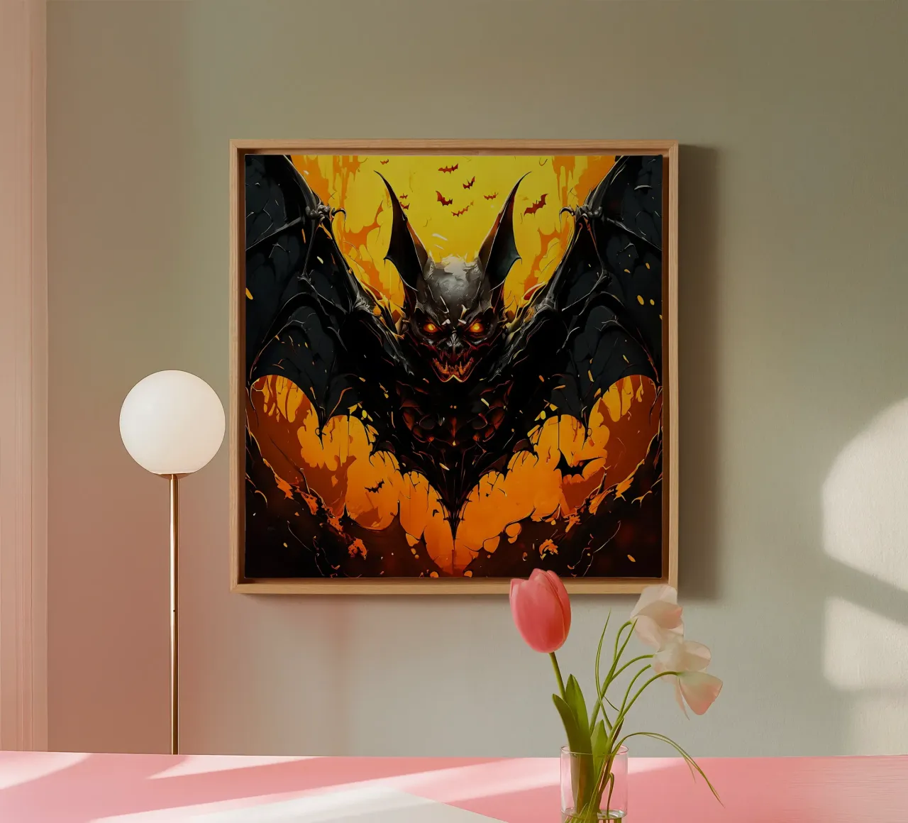 Bat_style_G_1 canvas by Tierisch bunt by LK