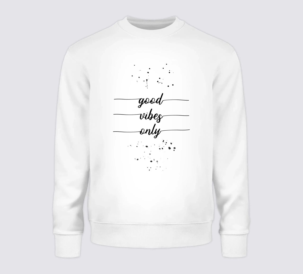 TEXT ART Good vibes only sudadera de Melanie Viola