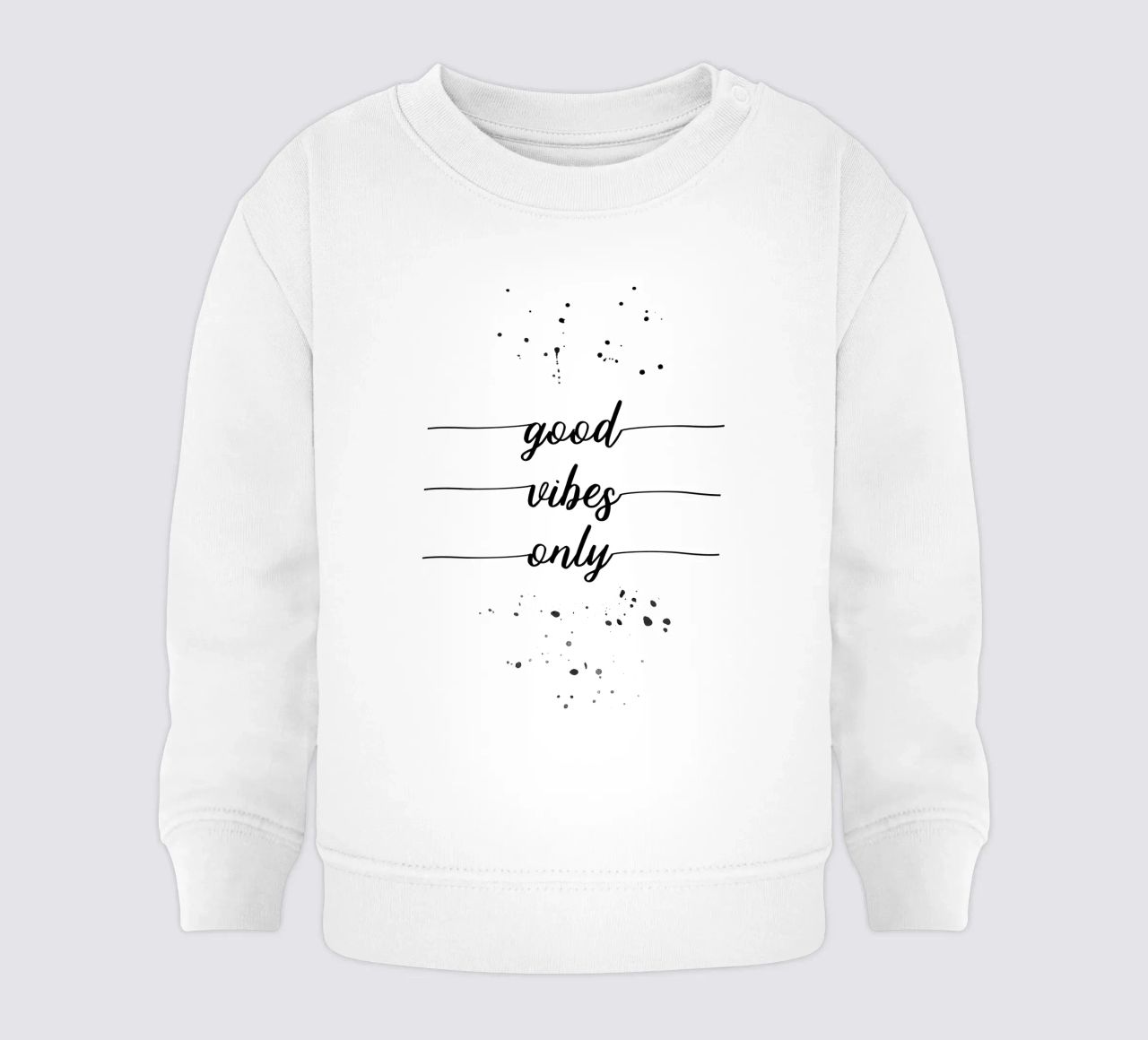 TEXT ART Good vibes only sudadera de bebé de Melanie Viola