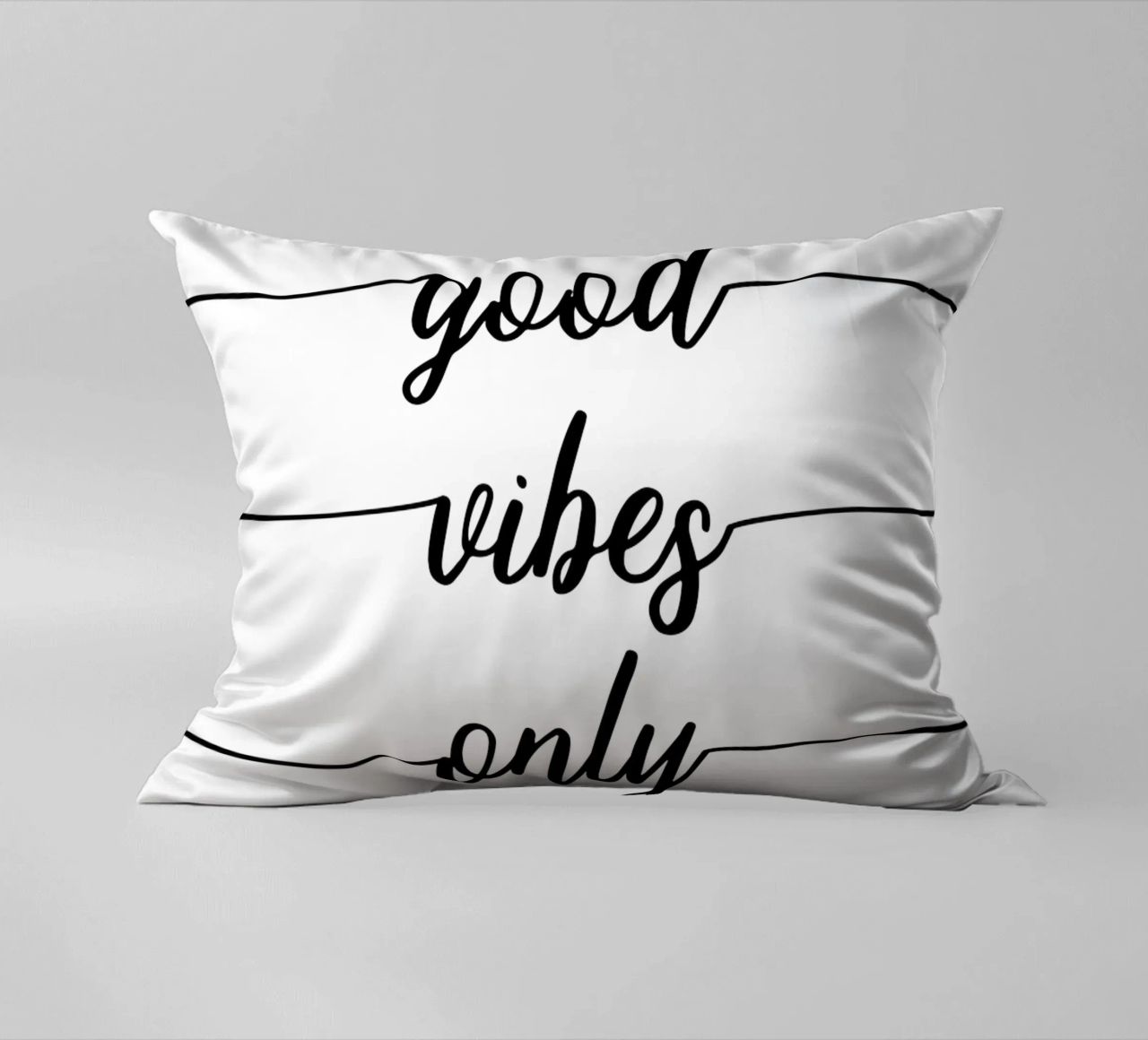 TEXT ART Good vibes only cuscino da Melanie Viola