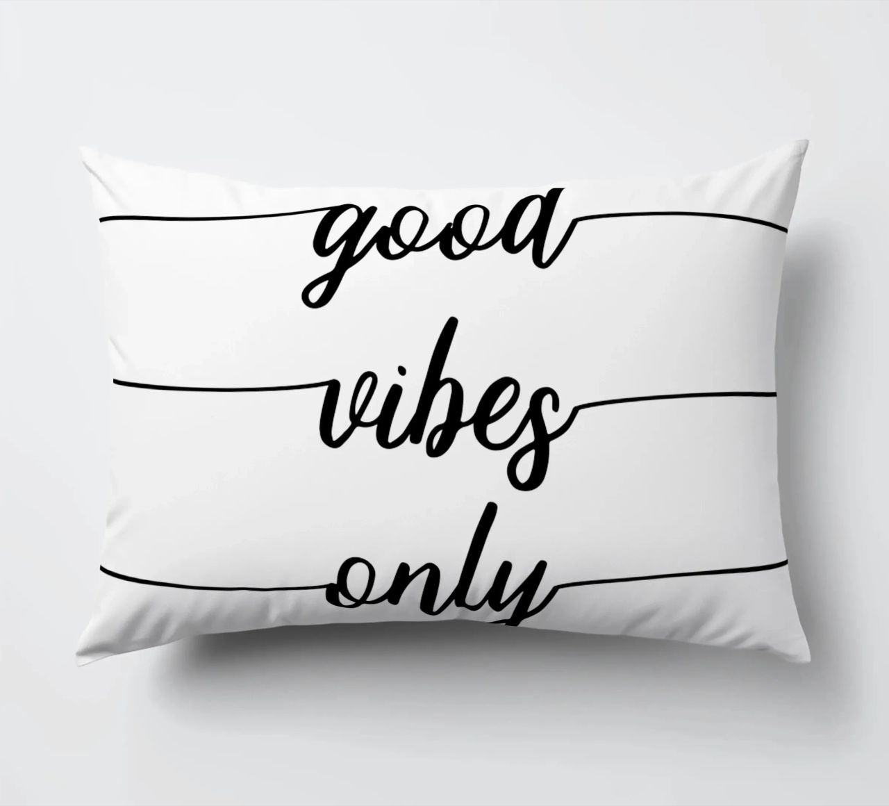 TEXT ART Good vibes only cuscino da Melanie Viola