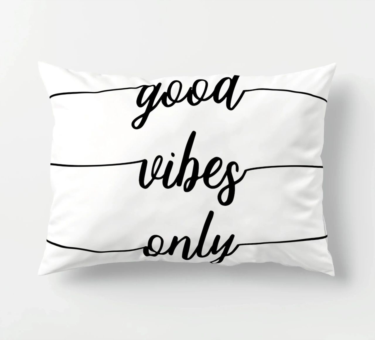 TEXT ART Good vibes only cuscino da Melanie Viola