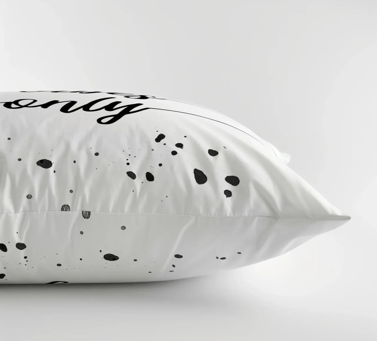 TEXT ART Good vibes only Kissen von Melanie Viola