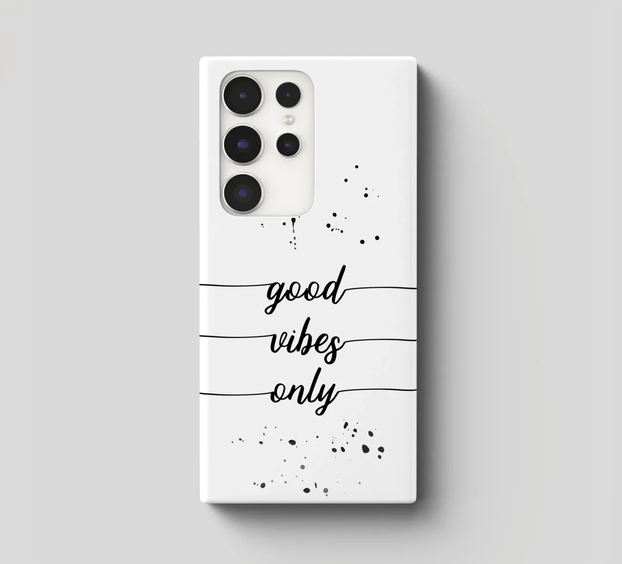 TEXT ART Good vibes only cover samsung da Melanie Viola