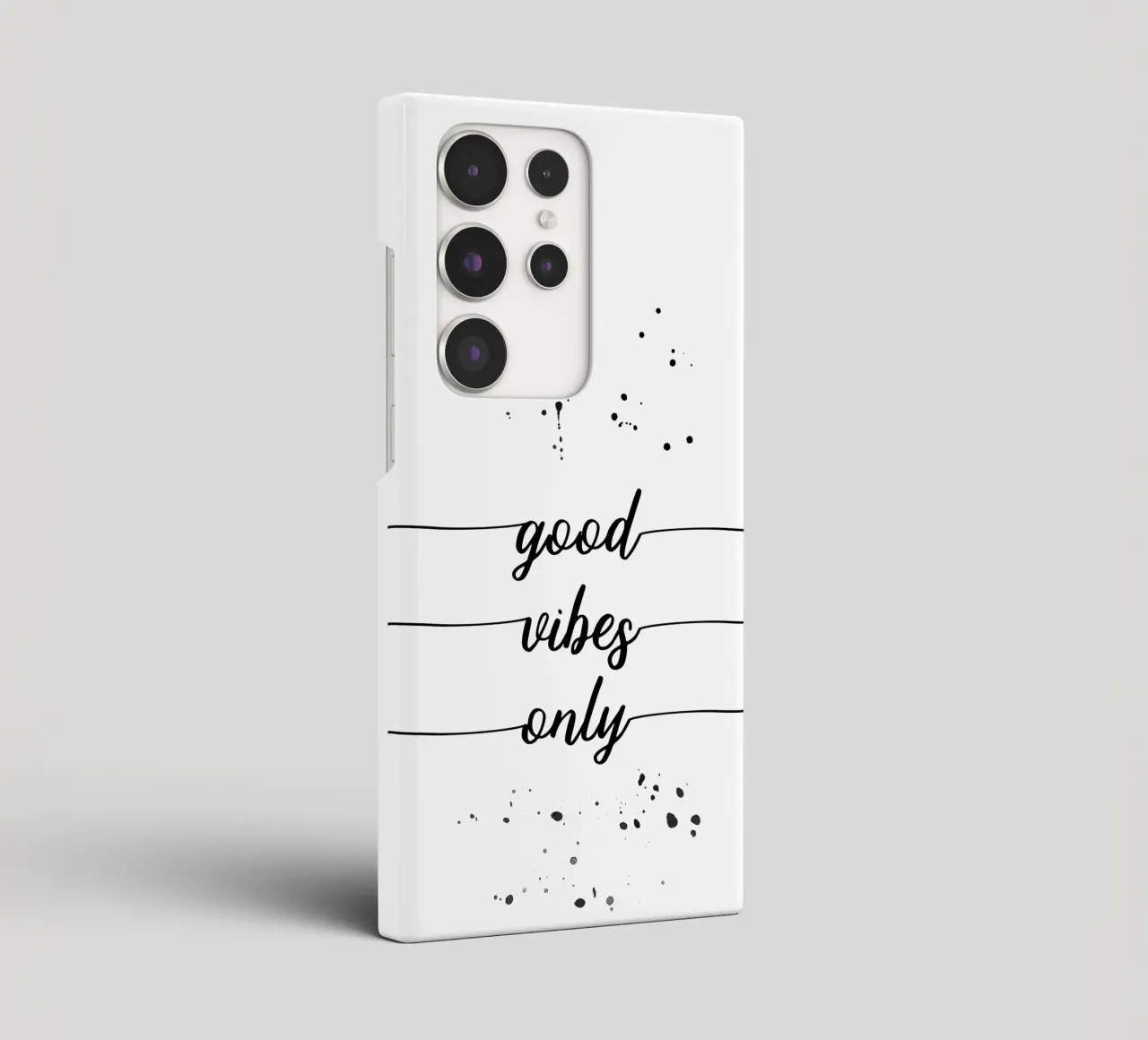 TEXT ART Good vibes only cover samsung da Melanie Viola