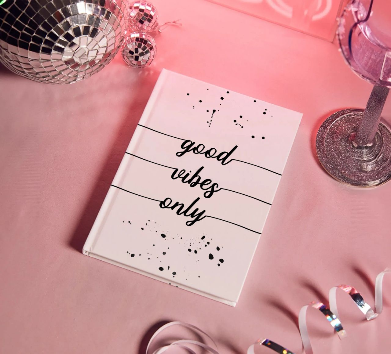 TEXT ART Good vibes only diario da Melanie Viola