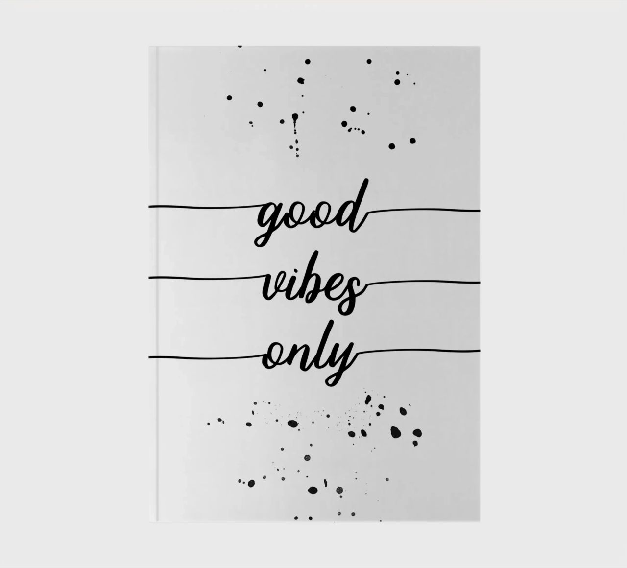 TEXT ART Good vibes only diario da Melanie Viola