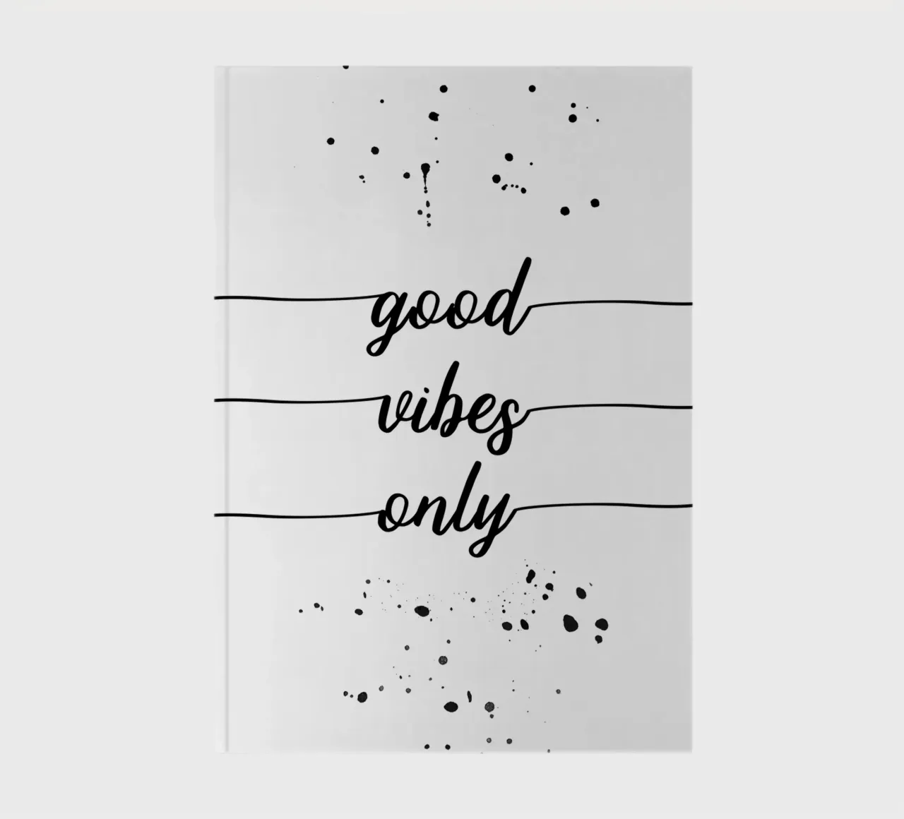 TEXT ART Good vibes only carnet de notes de Melanie Viola