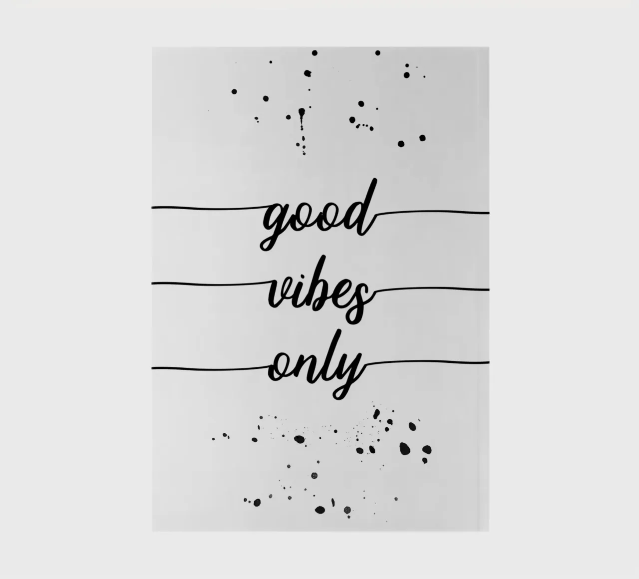 TEXT ART Good vibes only carnet de notes de Melanie Viola